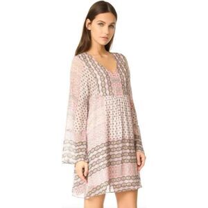 Rebecca Minkoff Women's Redland Dress in Topanga Canyon Print Size Small Boho